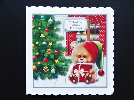 Christmas Teddy by Valerie Spowart