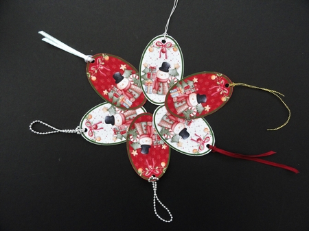 21- Festive Snowman Tags by Valerie Spowart