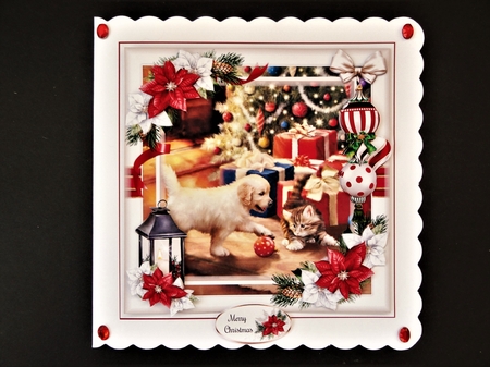 Christmas Puppy And Kitten Bumper Mini Page Kits by Valerie Spowart