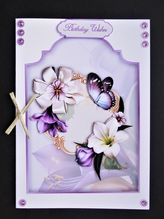 Lily Luxury - Shaped Card Front with Step-by-Step by Valerie Spowart