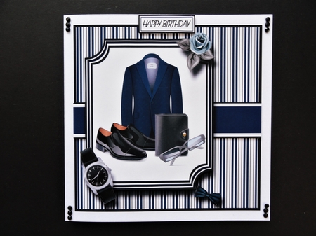 8x8 Mens Accessories Card Front with sentiments  by Valerie Spowart