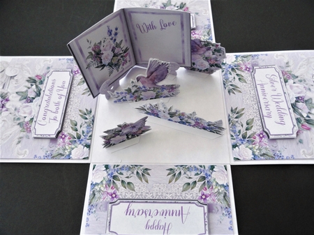 Bon Anniversaire 2 Exploding Box Surprise by Valerie Spowart