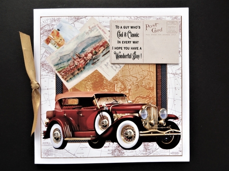 Vintage road trip card front 1 by Valerie Spowart