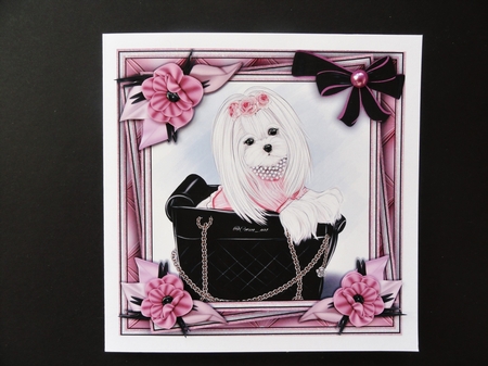Glamour Pup  Mini Kit #1   NO DECOUPAGE** by Valerie Spowart