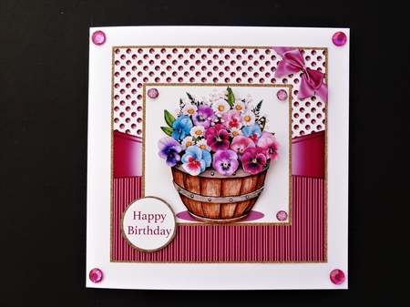Barrel of flowers by Valerie Spowart