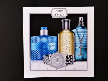 Aftershave for Male Birthday or Fathers Day by Valerie Spowart
