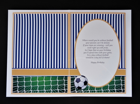 A5 Glasgow Rangers Blank Insert  by Valerie Spowart