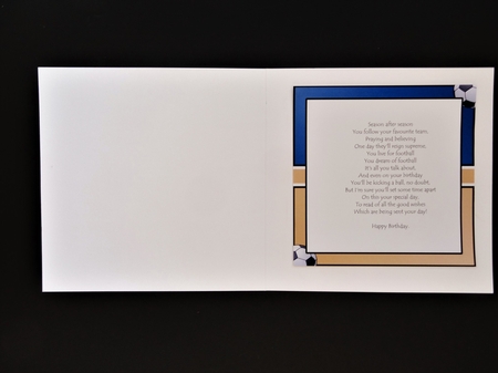 8x8 Glasgow Rangers Blank Insert  by Valerie Spowart