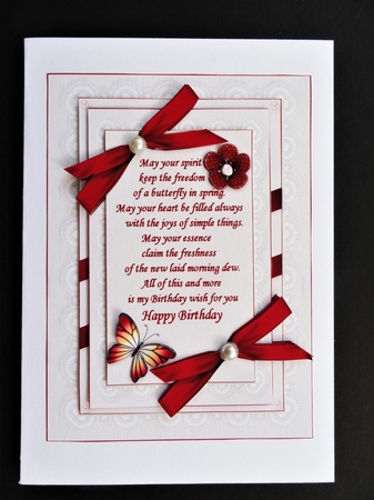 Bows and lace with beautiful verse easy make mini kit by Valerie Spowart