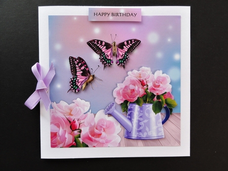 Birthday Roses 7x7 by Valerie Spowart