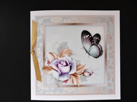 A Pastel Spring - Square Card Front with Step-by-Step by Valerie Spowart