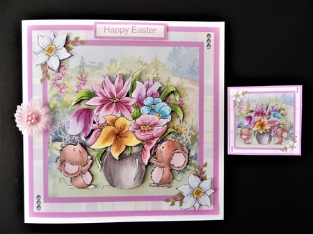 Easter Mice Decoupage Mini Kit by Valerie Spowart
