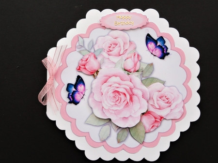 Beautiful  Pink  Rose Topper  by Valerie Spowart