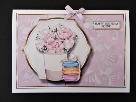 A5 Floral Beauty Card Front, Topper, Decoupage & Sentiments  by Valerie Spowart