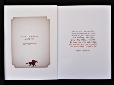 Horse Riding and Racing Insert Plaques by Valerie Spowart