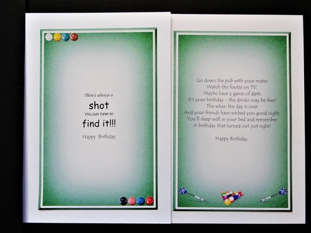 Snooker/Pool/Darts Insert Plaques by Valerie Spowart