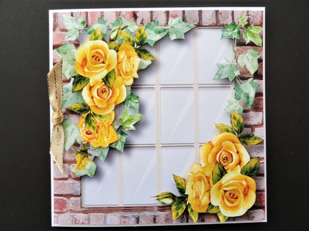 The Ivy & Yellow Roses Window by Valerie Spowart