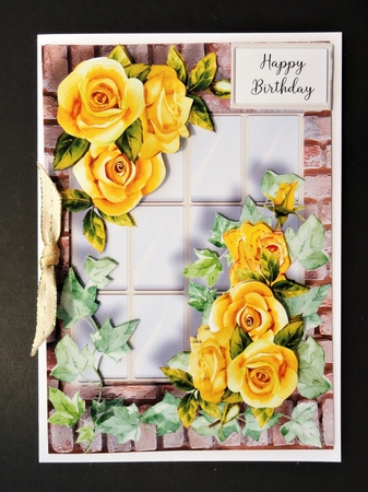 The Ivy & Yellow Roses 2 Window by Valerie Spowart