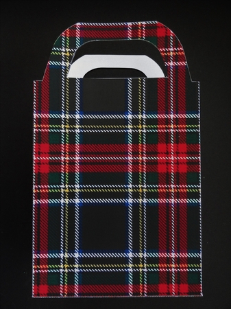 Tartan gift bag 10 by Valerie Spowart