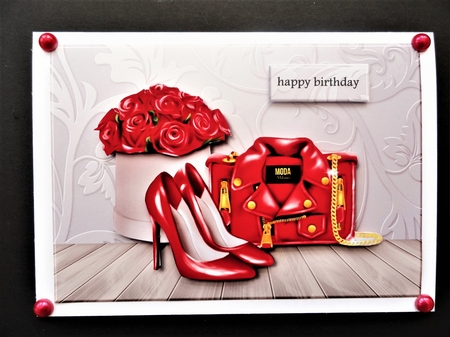 A5  Chic In RedMini Kit by Valerie Spowart
