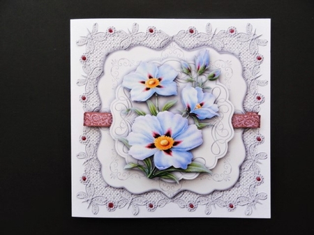 Lace Display 8x8 square - 2 by Valerie Spowart