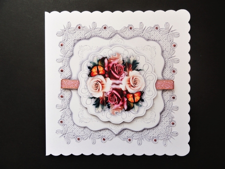 Lace Display 8x8 square - 9 by Valerie Spowart