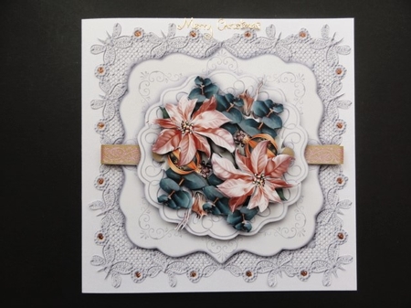 Lace Display 8x8 square - Christmas by Valerie Spowart