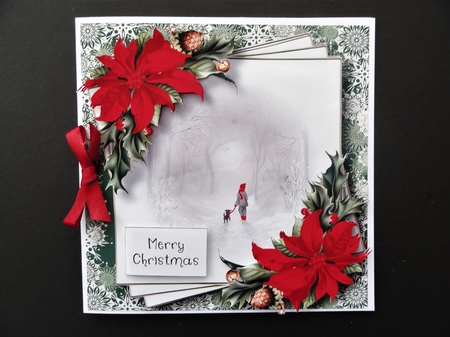 Faded Edge Christmas Scene - The Misty Walk by Valerie Spowart