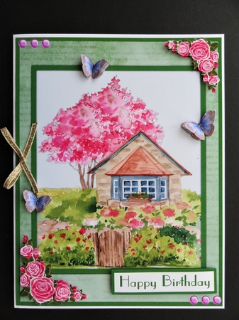 Thinking of you greeting card, also for a birthday by Valerie Spowart