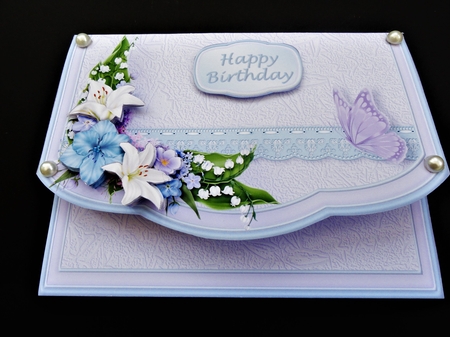 Lilies Cluster- Flapover Card Mini Kit by Valerie Spowart