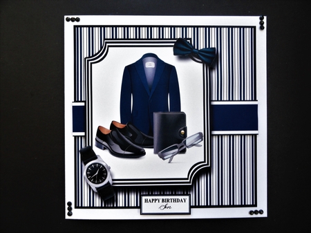 8X8 Mens Accessories Card Front with Sentiments  by Valerie Spowart