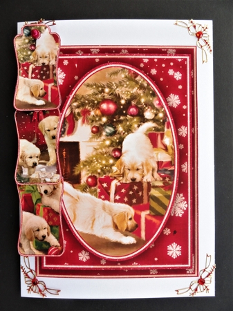 Dogs Christmas 5X7 Bumper Kit #1  by Valerie Spowart