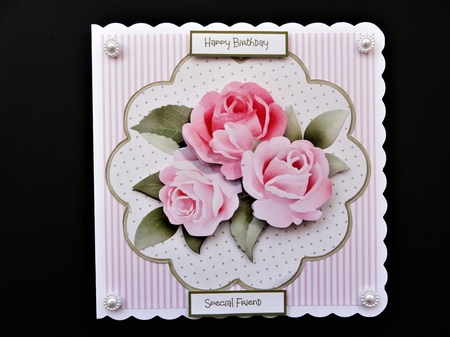 Rose scallop card by Valerie Spowart