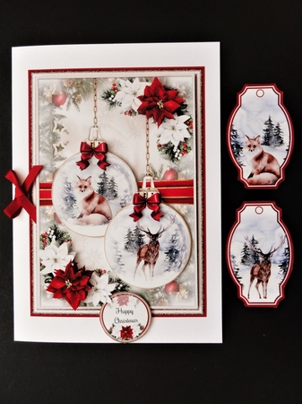 Winter Animal Baubles Mini Page Kit by Valerie Spowart