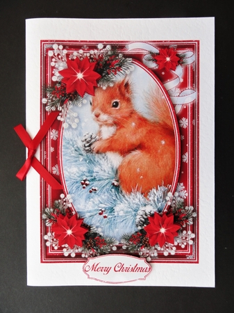 Winter Squirrel 5X7 Mini Kit #5  by Valerie Spowart