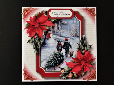 Gorgeous Vintage Christmas - Hello Mr Snowman 8x8 by Valerie Spowart