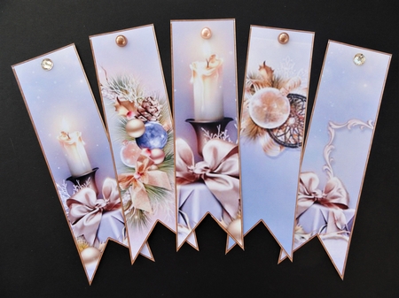 Luxury Christmas Bookmarks  #4 by Valerie Spowart