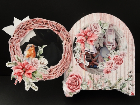 The Spirit of Christmas 2 Behind the Door Tunnel Card by Valerie Spowart