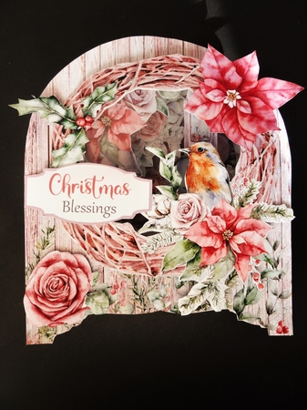 The Spirit of Christmas 2 Behind the Door Tunnel Card by Valerie Spowart