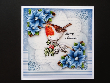Christmas Robin Quick Card by Valerie Spowart