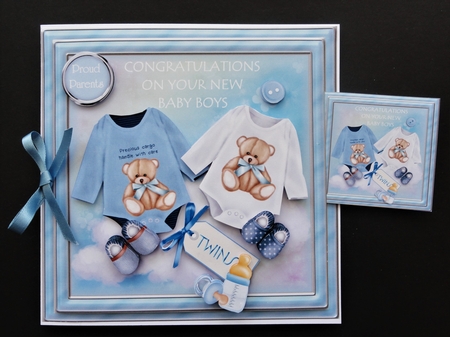 Twin Boys in square frame - Request by Valerie Spowart