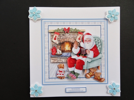 SANTAS HOUSE 6X6 by Valerie Spowart