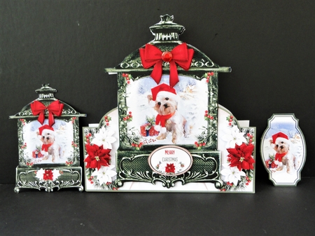 Cute Christmas Lantern 06 Shaped Mini Page Kit  by Valerie Spowart