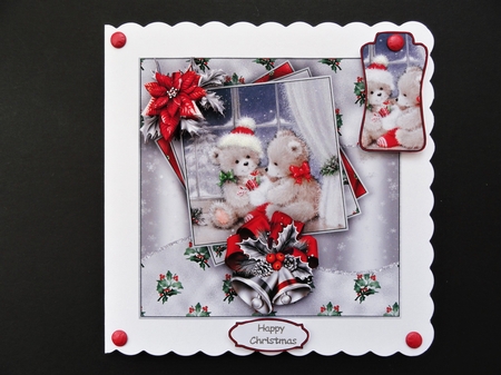 Teddy Bear Christmas 2 Mini Kit #4    by Valerie Spowart