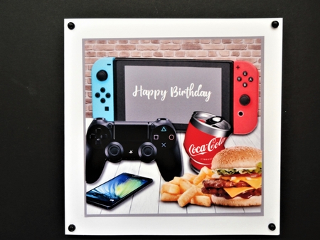 Games card topper by Valerie Spowart