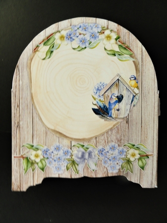 My Little Bird Garden Behind the Door Tunnel Card by Valerie Spowart