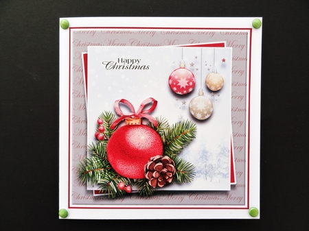 8x8 Christmas Bauble Mini Decoupage Kit - x4 A4 Sheets  by Valerie Spowart