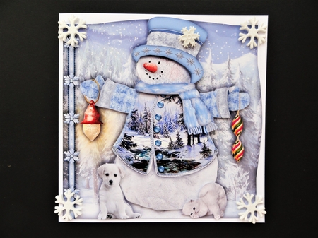 Scenic Snowman - 12 by Valerie Spowart