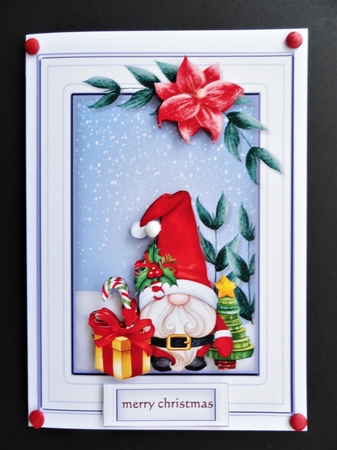 Christmas Santa Gnome  3 by Valerie Spowart