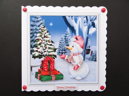 Snowmans gifts 7x7 by Valerie Spowart